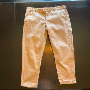 Calvin Klein Size 12 Khaki Pants Trouser No Holes Server Work Pant Light Khaki